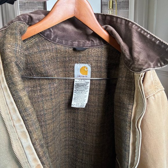 Vintage Carhartt Detroit Jacket "Labatt" Stitched - Blanket Lined - Picture 2 of 4